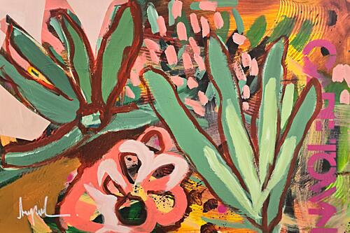 Vibrant Botanical Leaves Art Print