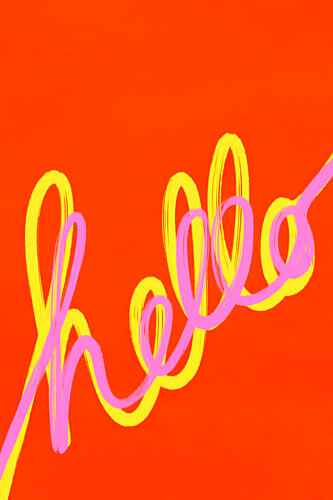 Helloneon Pop art reproduction