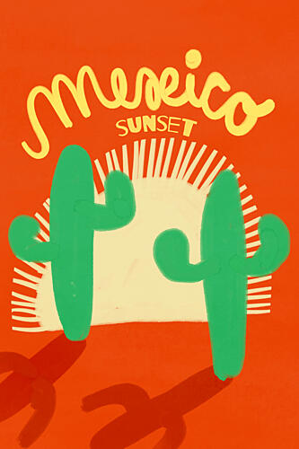 Mexicosunset Art Print