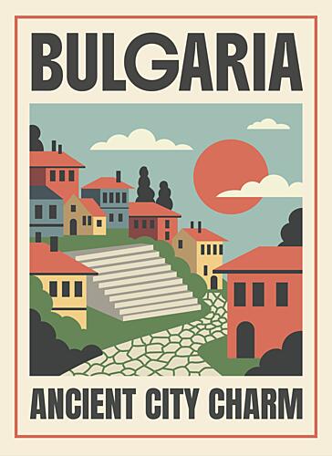 Ancient City Charm Bulgaria Art Print by Marika Barsrsind
