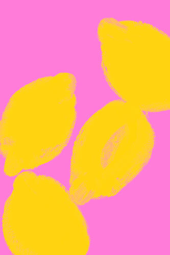 Lemons Pop art reproduction