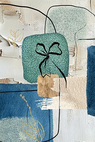 Ocean Blues 2 Gold Print