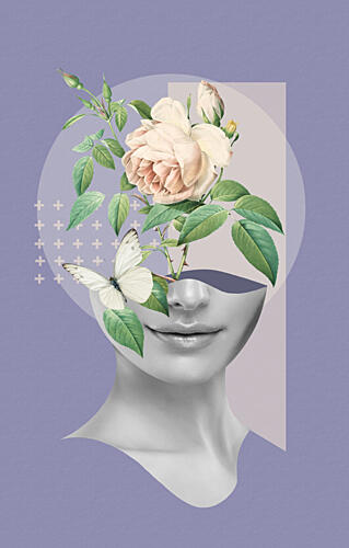 Abstract Rose Beauty Art Print