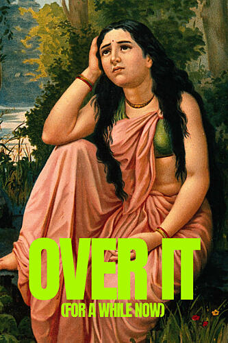 Pensive Indian Woman Art Print