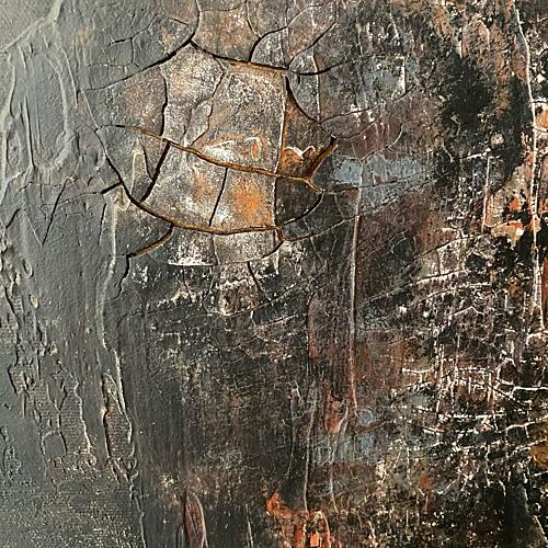 Dark Cracked Abstract Art Print by Gabriela Aleksandra Szuba