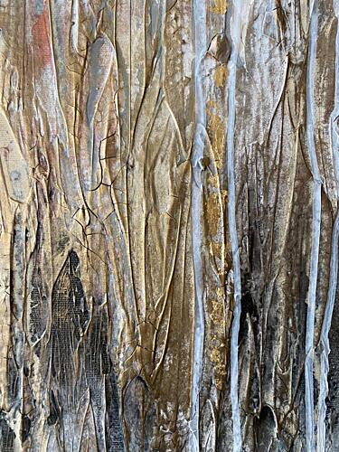 Gilded Metallic Texture Art Print by Gabriela Aleksandra Szuba
