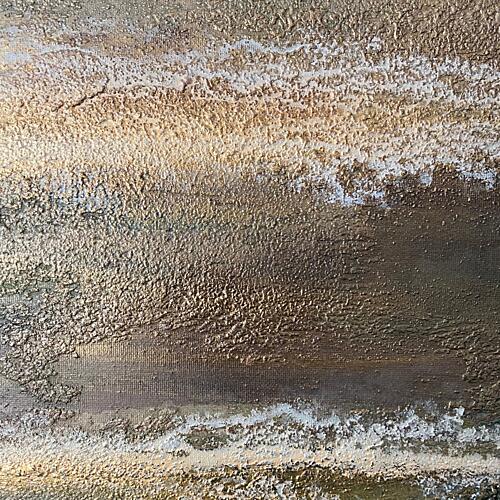 Golden Earth Texture Art Print by Gabriela Aleksandra Szuba