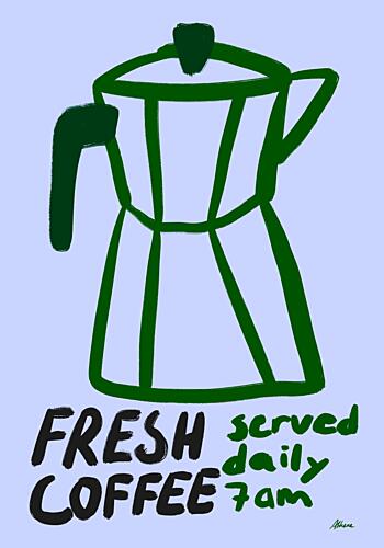 Fresh Coffee Art Print