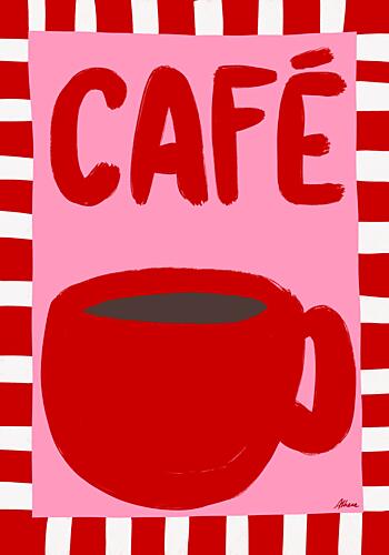 Cafe Pop art reproduction