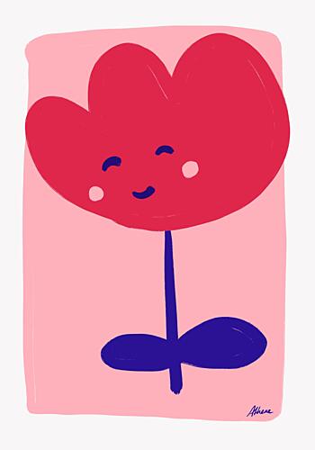 Happy Flower Art Print
