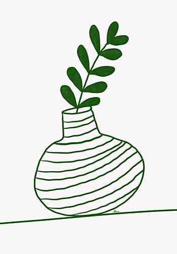 Green Vase Art Print