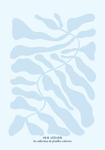 Abstract Leaves Art Print