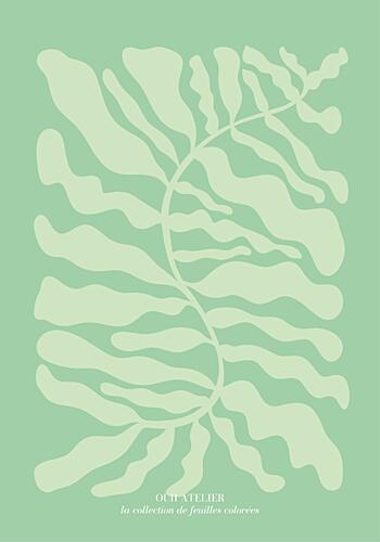 Abstract Leaves Art Print