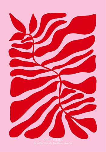 Abstract Leaves Art Print