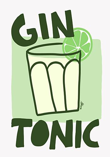Gin Tonic Art Print