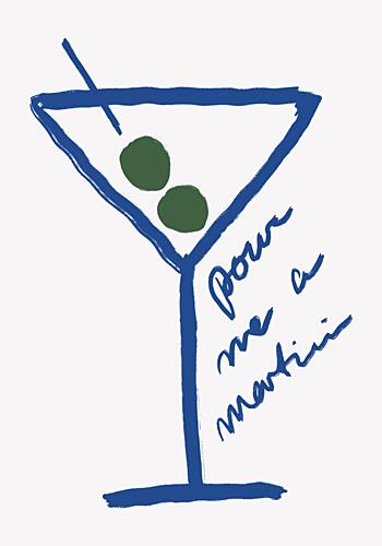 Martini Art Print