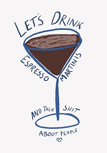 Espresso Martinis Cuisine Print