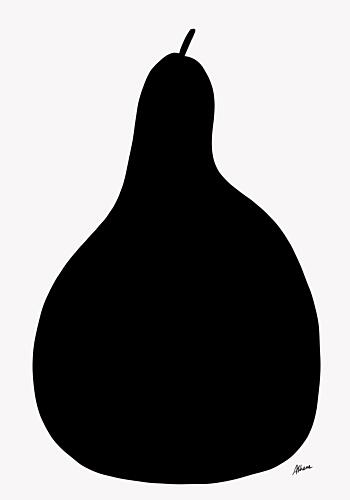 Minimal Pear Art Print