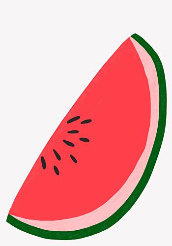 Watermelon Slice Art Print