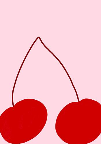 Big Cherries Pop art reproduction