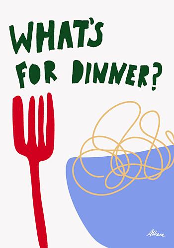 Whats for Dinner? Art Print