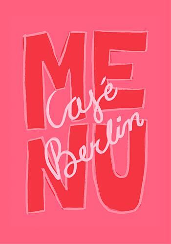 Berlin Menu Pop art reproduction