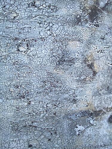 Cracked Gray Texture Art Print by Gabriela Aleksandra Szuba