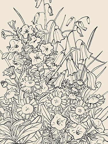 Wild Garden Flowers Art Print