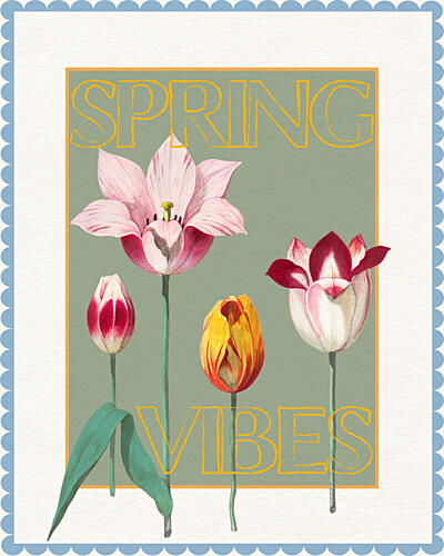 Spring Tulips Vibes Art Print