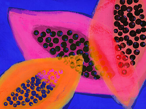 Yummypapaya Pop art reproduction
