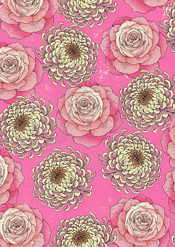 Vibrant Floral Pattern Art Print