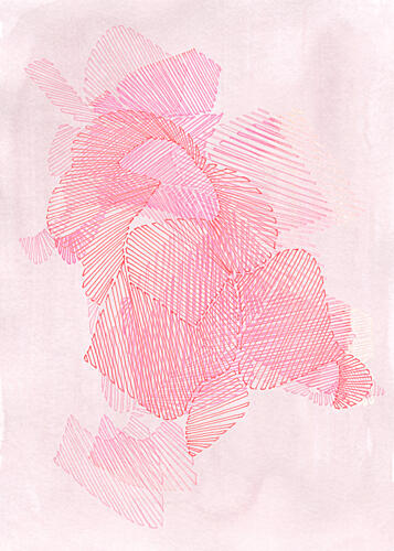 Delicate Abstract Layers Art Print by Jenja Braun