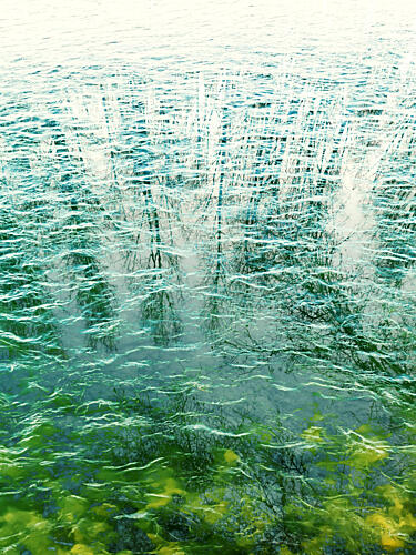 Abstract Water Reflections Art Print