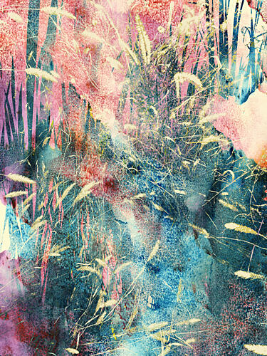 Colorful Field Abstract Art Print
