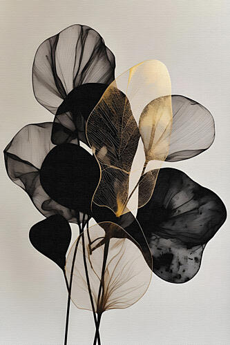 Black Gold Botanicals Gold Print