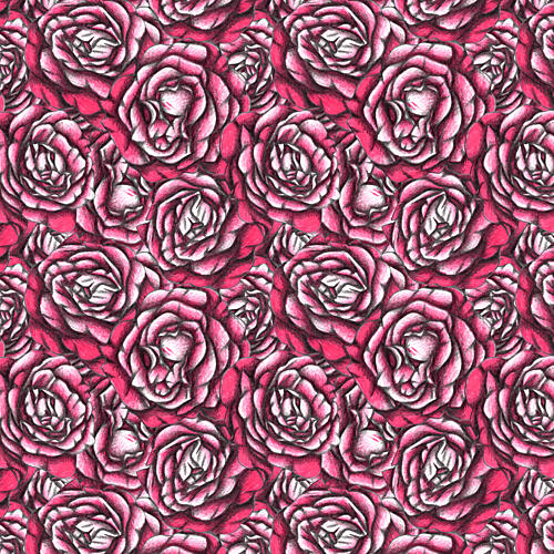Pink Petal Pattern Art Print by Cecilia Battaini