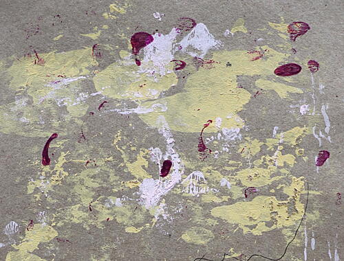 Abstract Paint Splatters Art Print by Santhosh ch