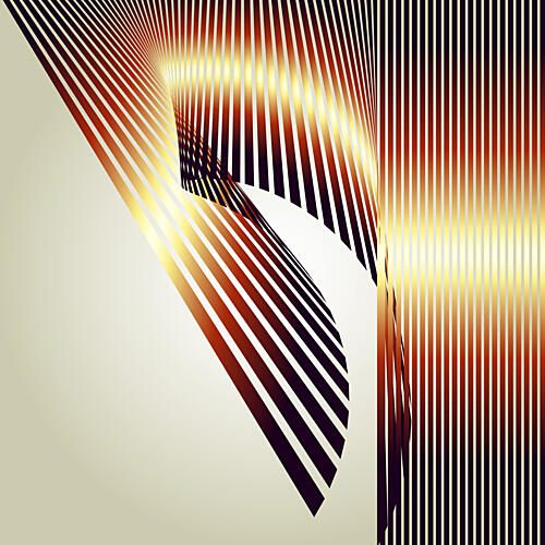 Dynamic Gold Stripes Gold Print