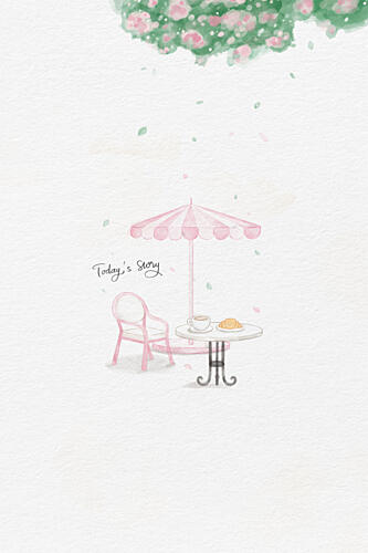 Charming Cafe Story Art Print