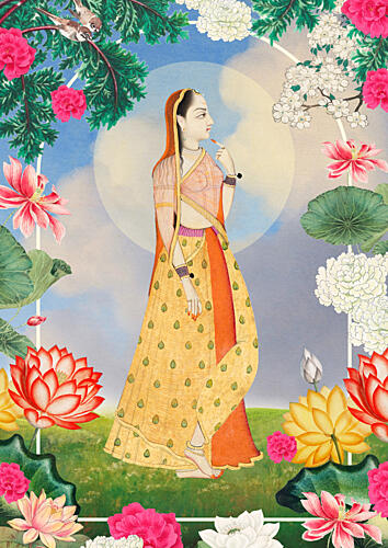 She Waits Anxiously Art Print