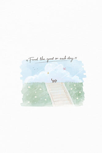 Whimsical Cat Cloud Climb Art Print