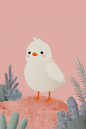 Little Chick Art Print