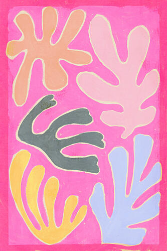 Pastelcoralcollection Pop art reproduction