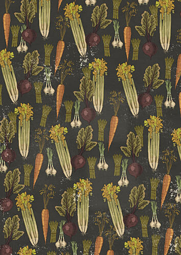Chalkboard Garden Produce Art Print