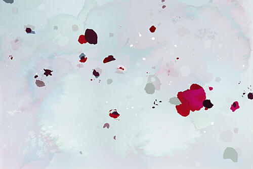 Abstract Watercolor Splashes Art Print by Miriam Stayte