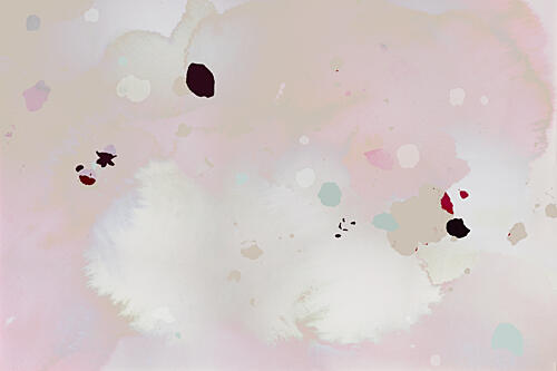Soft Pink Dreamscape Art Print by Miriam Stayte