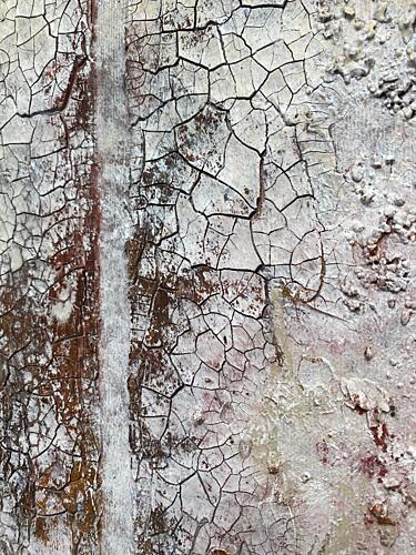 Rustic Cracked Paint Art Print by Gabriela Aleksandra Szuba