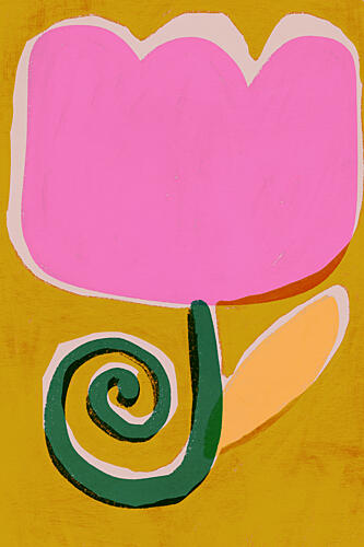 Funky Tulip Art Print