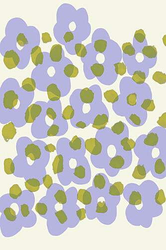 Purpleblossoms Art Print