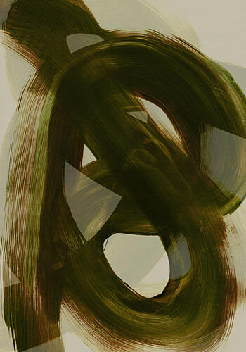 Tangled Brushstrokes 1 Art Print